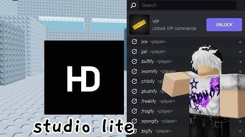 How to make HD admin In studio lite [Roblox]