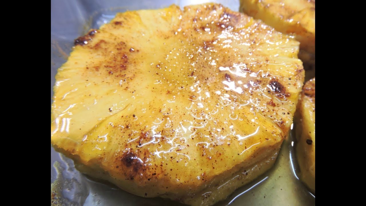 Piña a la miel horneada.- RecetasdeLuzMa - YouTube