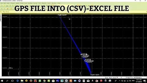 How to convert gps file to excel file | DC FILE TO EXCEL XLS FILE