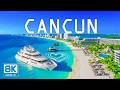 CANCUN 8K Drone Footage | Caribbean Dream | Turquoise Waters & Unreal Tropical Vibes 🍸