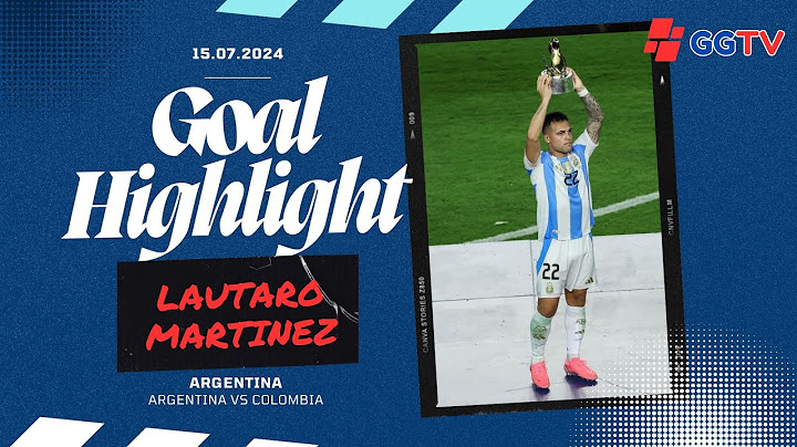 Lautaro Martínez Goal vs Colombia | Argentina vs Colombia 1-0 Highlights | Copa America 2024