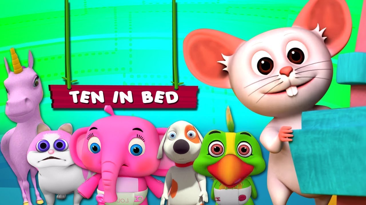 Treebies Little Treehouse สิบในเตียง | เพลงเด็ก | รวมเพลงเด็กอนุบาล | Little Treehouse | 3D ...
