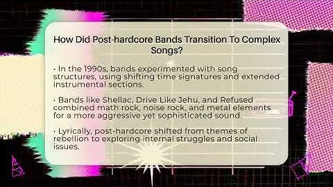 How Did Post-hardcore Bands Transition To Complex Songs? - Alt Scene Guru
