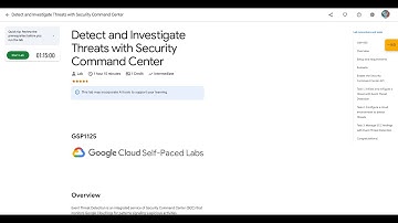 Qwiklabs | Detect and Investigate Threats with Security Command Center [GSP1125]