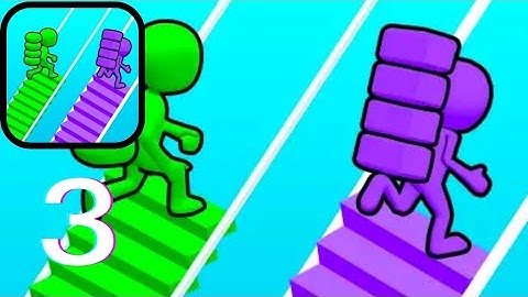 Bridge race - Gameplay Walkthrough Part 3 Best Racing Game (iOS, Android)