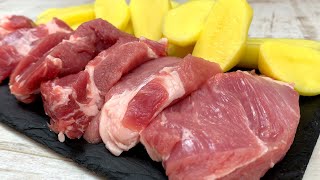 Leckeres Rezept für Fleisch mit Kartoffeln im Ofen