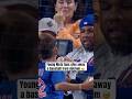 Kid gave the ball to another Mets fan 👏❤️