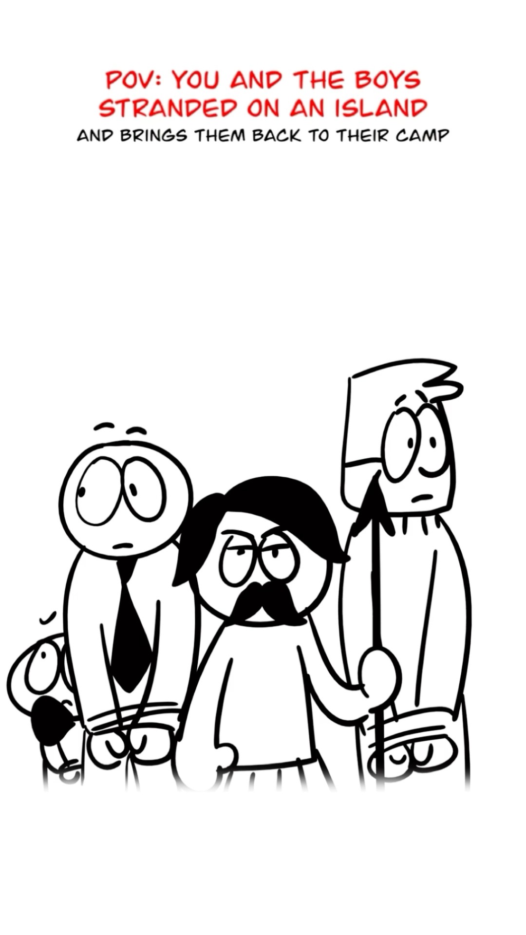 Stranded On An Island ? (Animation Meme) #shorts