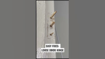 QUICKLY FIX LOOSE DOOR HINGE #howto #homerepair #repair