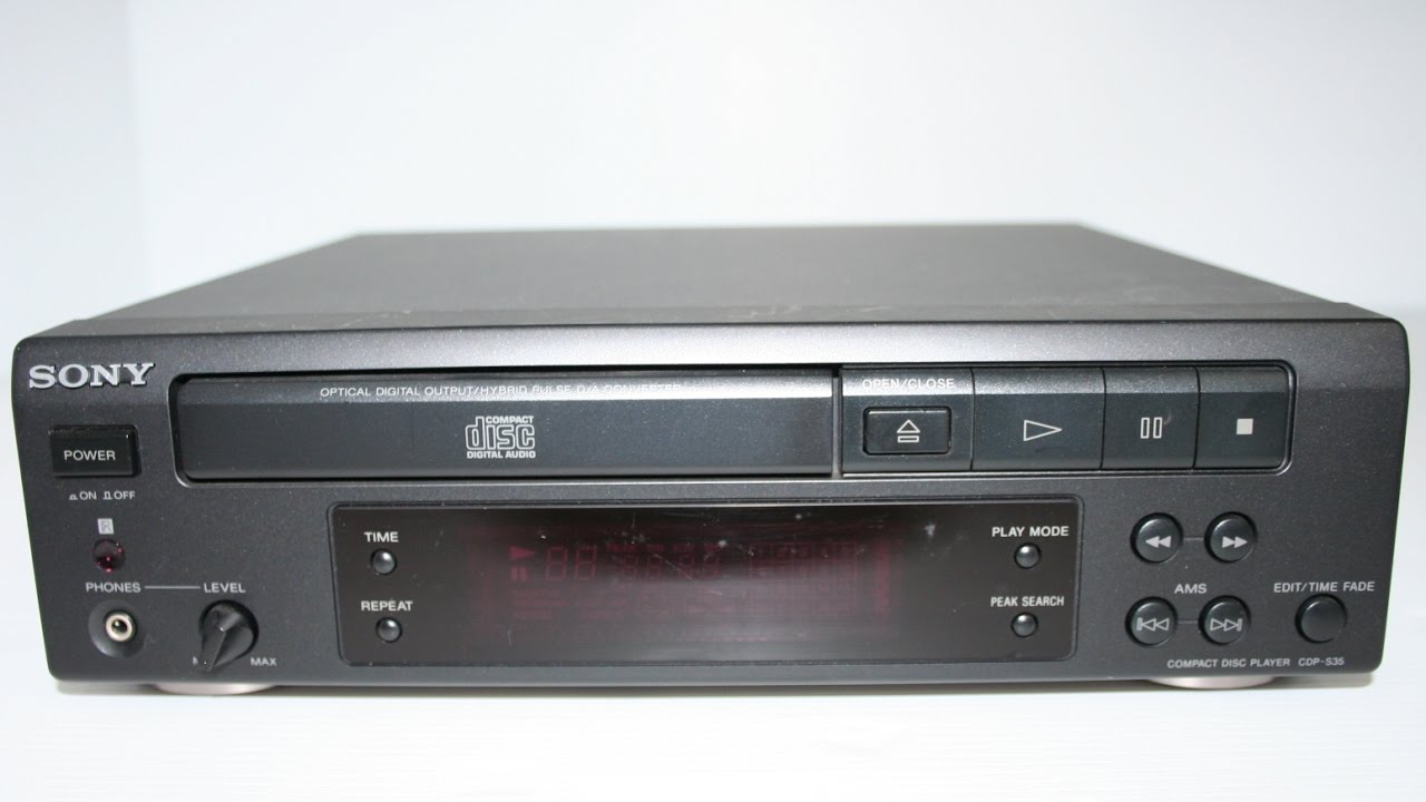 ベルギー製 【極美品】 SONY CDプレイヤー CDP-S35 ソニー リモコン