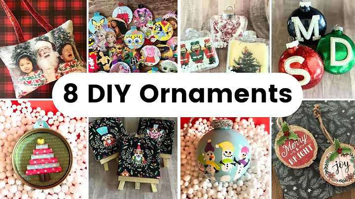 8 Handmade DIY Christmas Ornaments to Make Craft with Mod Podge