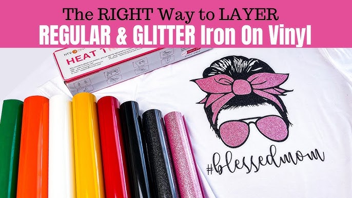 🌟 How to Use Glitter Iron-on Heat Transfer Vinyl 