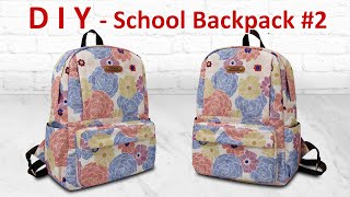 DIY School / College Backpack #2 - How to make ruckshack - Tutorial membuat ransel sekolah