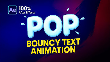 How to Create AMAZING Bouncing Text Animation in After Effects