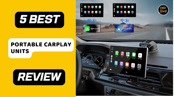✅ Best Portable CarPlay Unit on Amazon | Top Wireless CarPlay Screen Review 2025 🚘