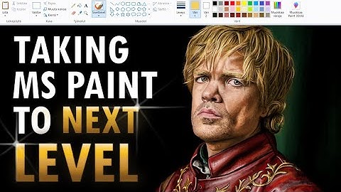 Is This the Most Realistic MS Paint Art Ever? | Tyrion from Game of Thrones Painting Time-lapse