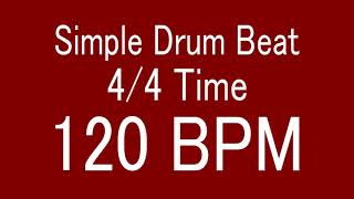 120 BPM 4/4 TIME SIMPLE STRAIGHT DRUM BEAT FOR TRAINING MUSICAL INSTRUMENT / 楽器練習用ドラム