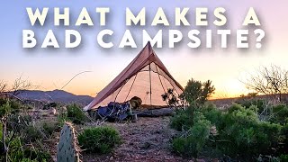 The Most Important Ultralight Hiking Skill - Campsite Selection