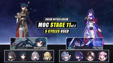 E1 S1 Blade & E0 S1 Seele | Memory of Chaos Stage 11 | Honkai: Star Rail v2.2