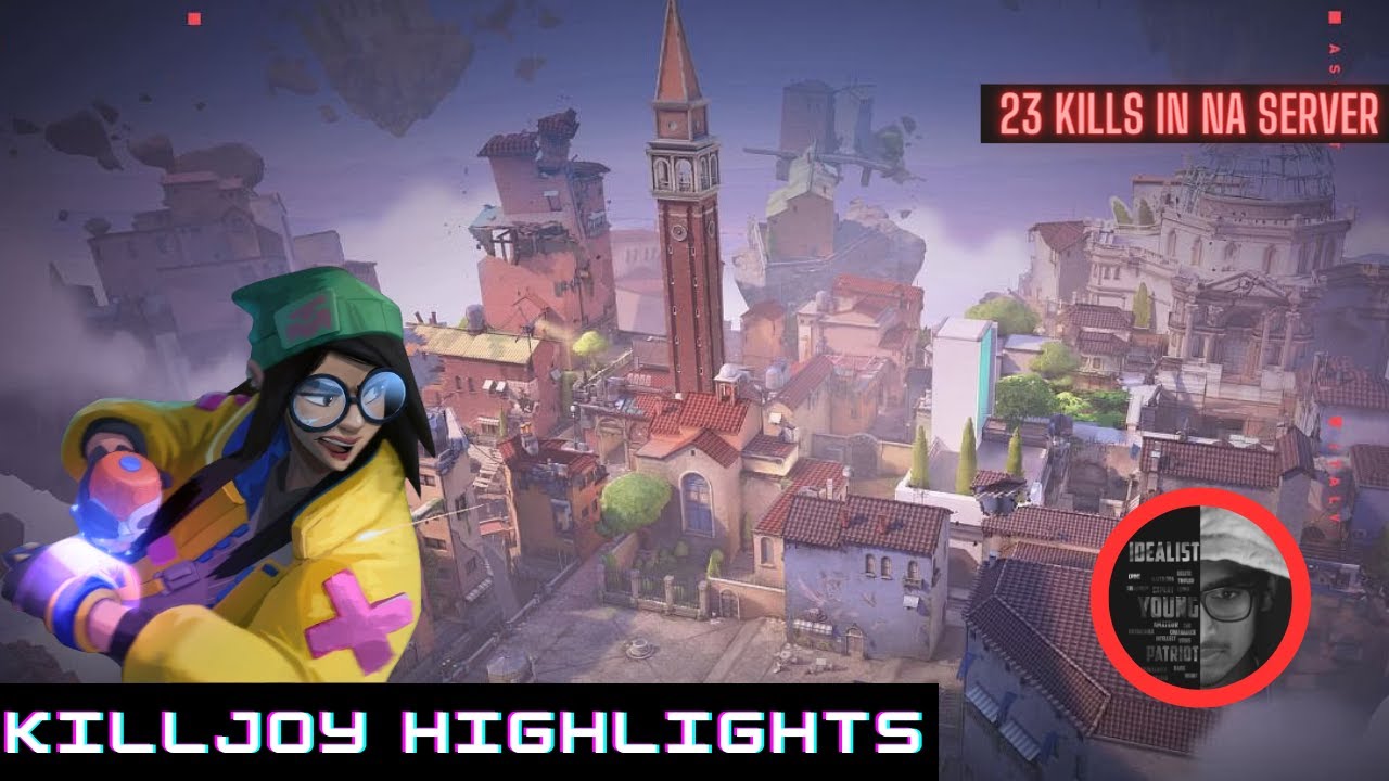 Killjoy Map cvplays Valorant Ascent map with Killjoy 23 kills in NA server. # ...