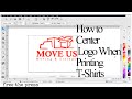 How To Center Logo When Printing Shirts With Vinyl Master Cut