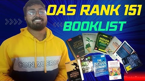 Complete booklist of OPSC OAS rank-151 | Biswajit Dash | OAS officer | OAS Rank-151