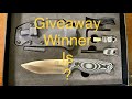 Holtzman Gorilla Survival Bushcraft knife Giveaway winner is ???