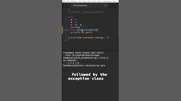 Python Exceptions: Don
