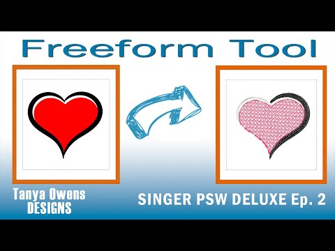 How to Create a Custom Embroidery Design with PSW Deluxe: Freeform Tool