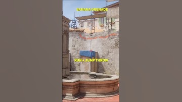 Insane Banana Grenade From B Site Inferno CS2 #shorts
