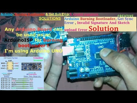 Arduino Burning Bootloader