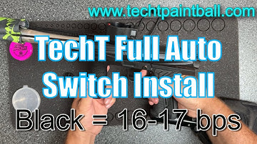 TechT Innovations - Full Auto Switch for PE Gamma Core Mechanical Paintball Markers