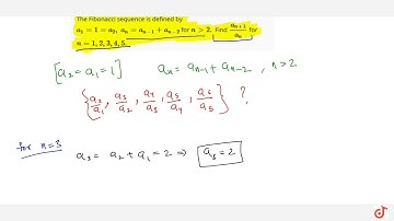 The Fibonacci sequence is defined by `a_1=1=a_2,\ a_n=a_(n-1)+a_(n-2)` for `n  gt 2.` Find `(a