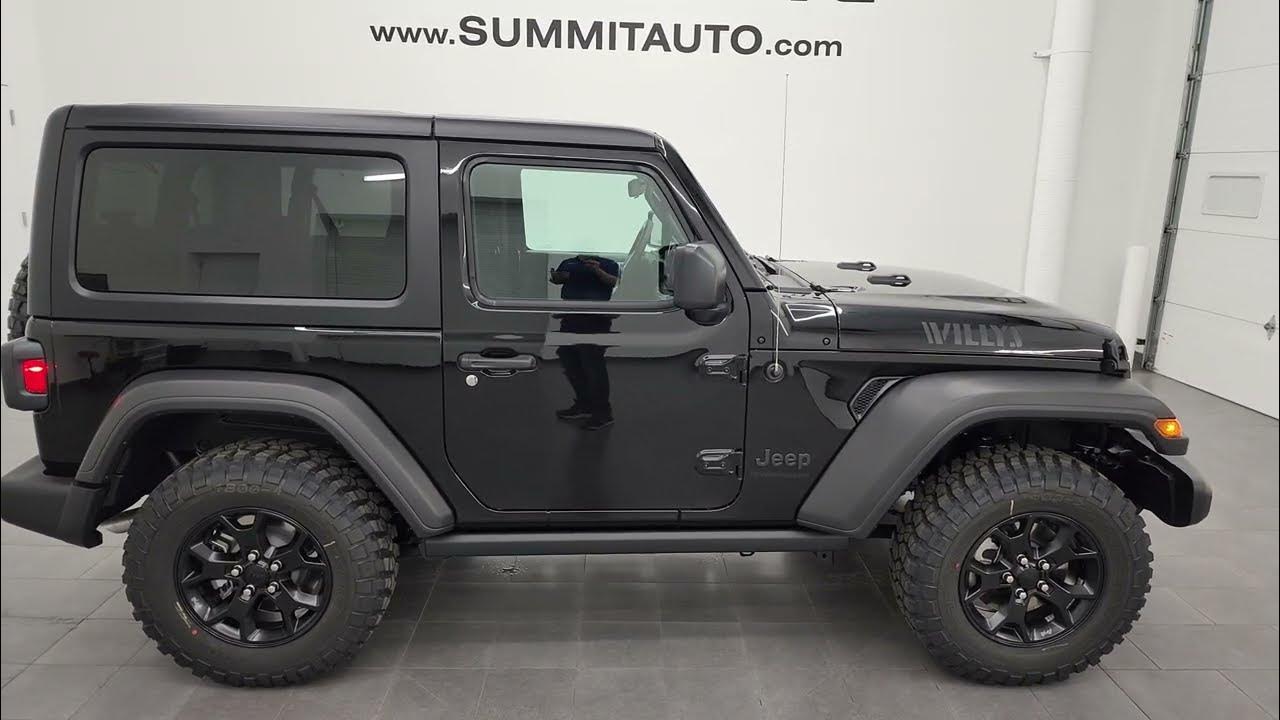 BRAND NEW 2023 JEEP WRANGLER 2 DOOR SPORT WILLYS PACKAGE 4K WALKAROUND  23J14 SOLD! - YouTube