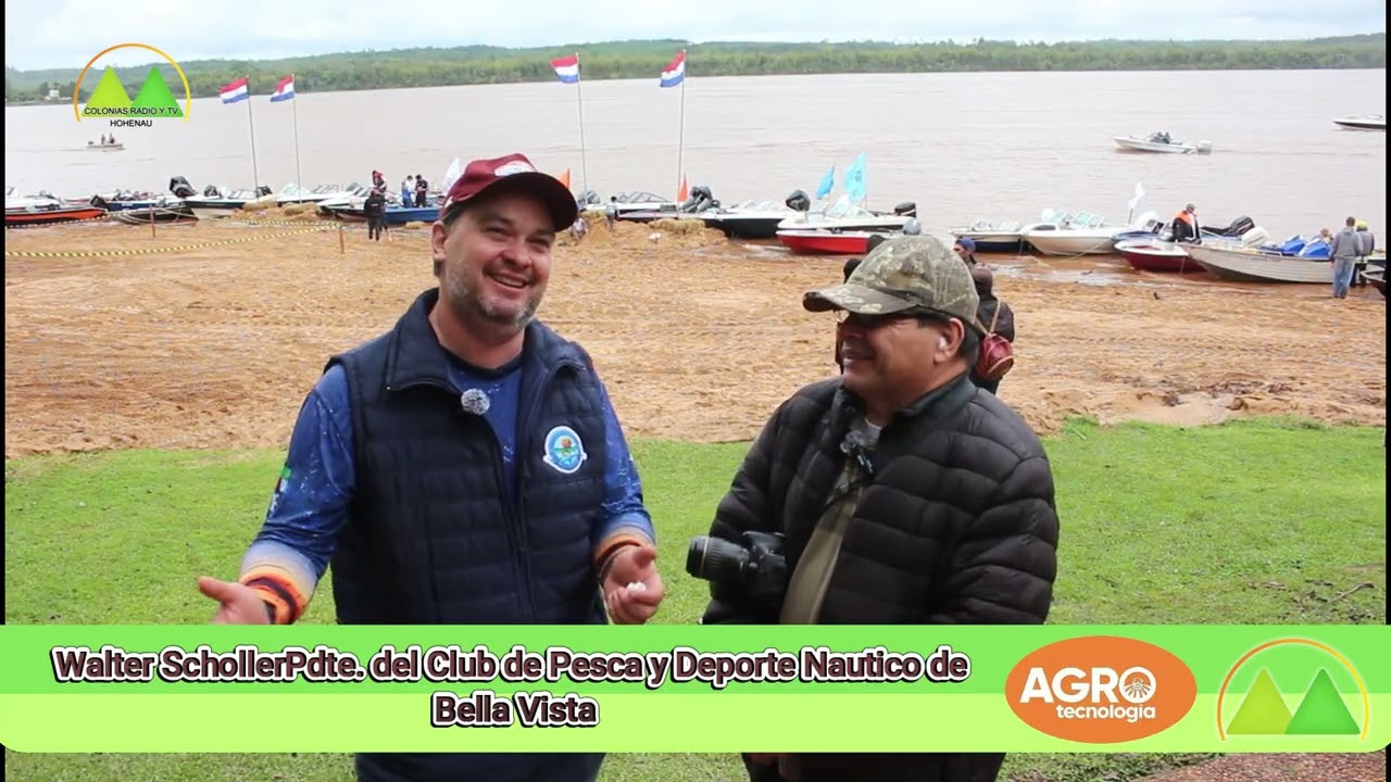 Walter Scholler Pdte. del Club de Pesca y Deporte Náutico de Bella Vista