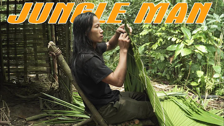 JUNGLE MAN | 6 MONTHS SURVIVAL | Make a cloak from palm leaves-sunproo - rainproof hallows | EP 27