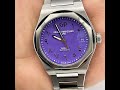 Pre-owned 2018 Girard Perregaux Laureato Purple Arabic Dial Limited Edition of 28 Pieces 81010 Watch