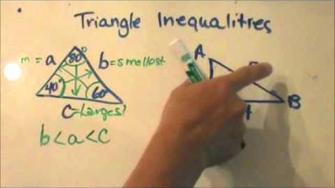 What are  triangle inequalities ?