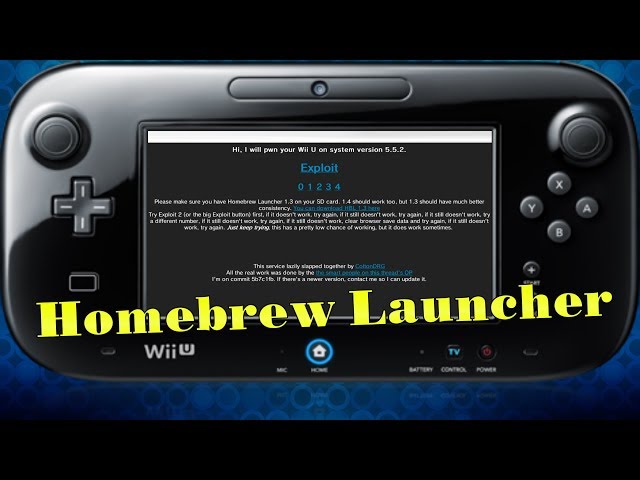 [Wii U] How To Access Homebrew Launcher on 5.5.2 - YouTube