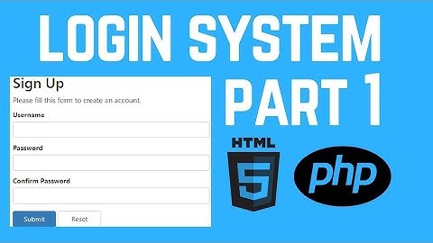 How to create a login and register system using php part 1 - basic tutorial mr stranger corder