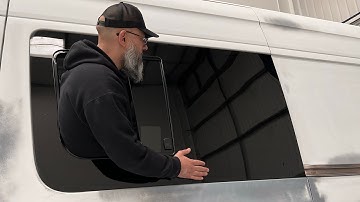 Mercedes Sprinter Side window install for Camper Conversion #campervanconversion #vanlife #campervan