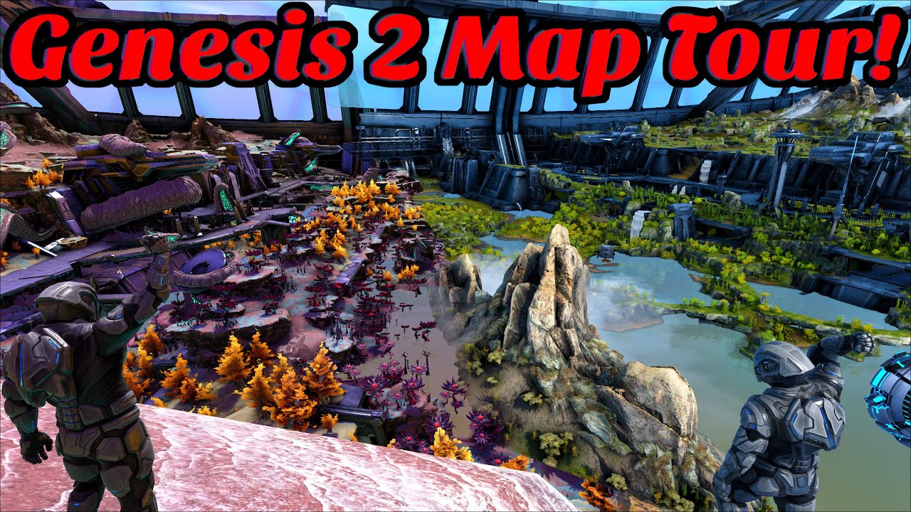 Genesis Part 2 Map Tour Ark Genesis Part 2 Youtube