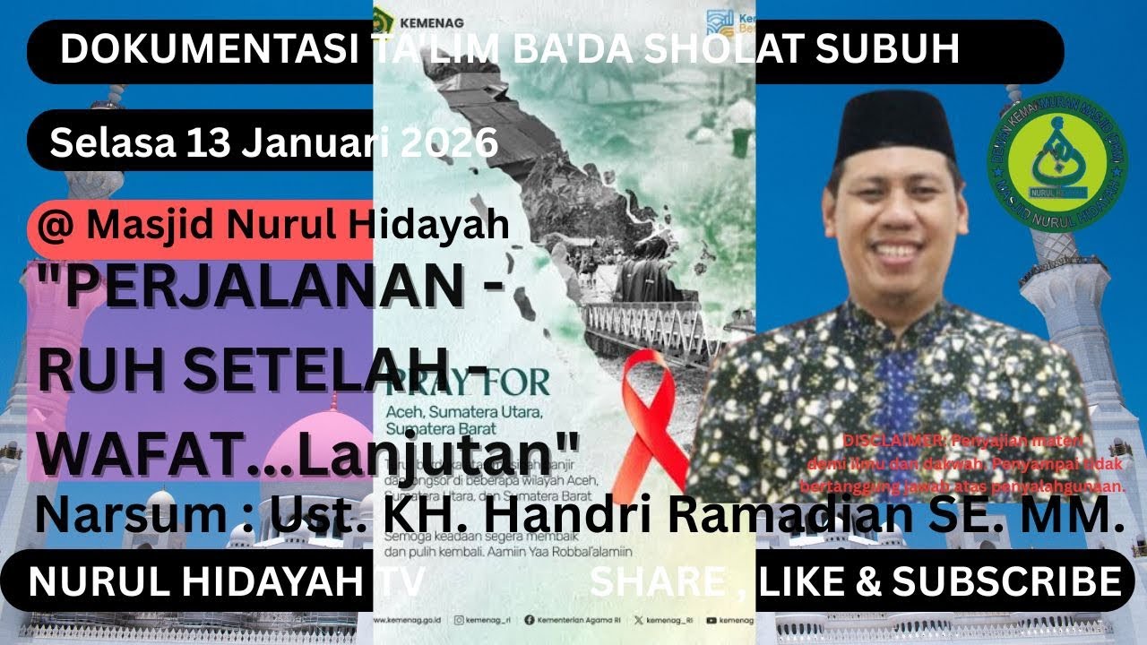 PERJALANAN RUH SETELAH WAFAT... LANJUTAN || Ust. KH. Handri Ramadian SE. MM. 