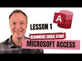 Microsoft Access Tutorial Beginners Level 1 Quick Start 