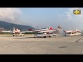 Six Conair Air Tractor AT-802F Fire Boss taxi out at CYYF Airport