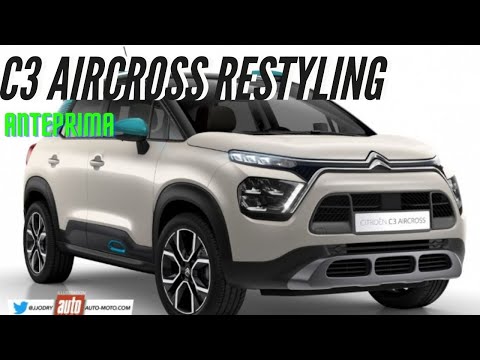 Nuova Citroen C3 Aircross 2021, Design e Dati tecnici del Restyling in Arrivo