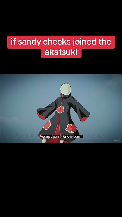 What if sandy joined the Akatsuki? sound: haesick2 (tiktok) #akatsuki #spongebob #naruto #animememe