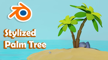 How to make Stylized Low poly Palm Tree in Blender 3.2 | Blender Beginner Tutorial