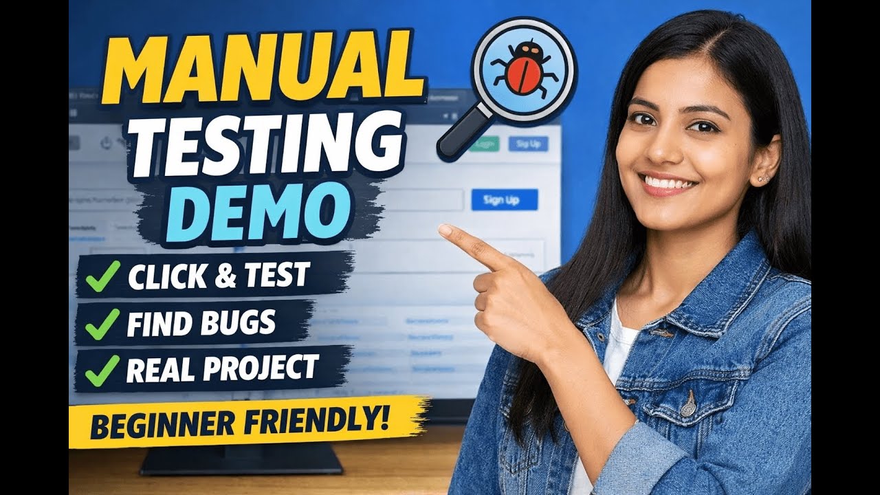 Manual Testing Demo for Beginners | How Real Testing Starts - YouTube
