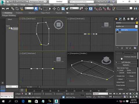 3ds Max spline Vertex Connect Refine